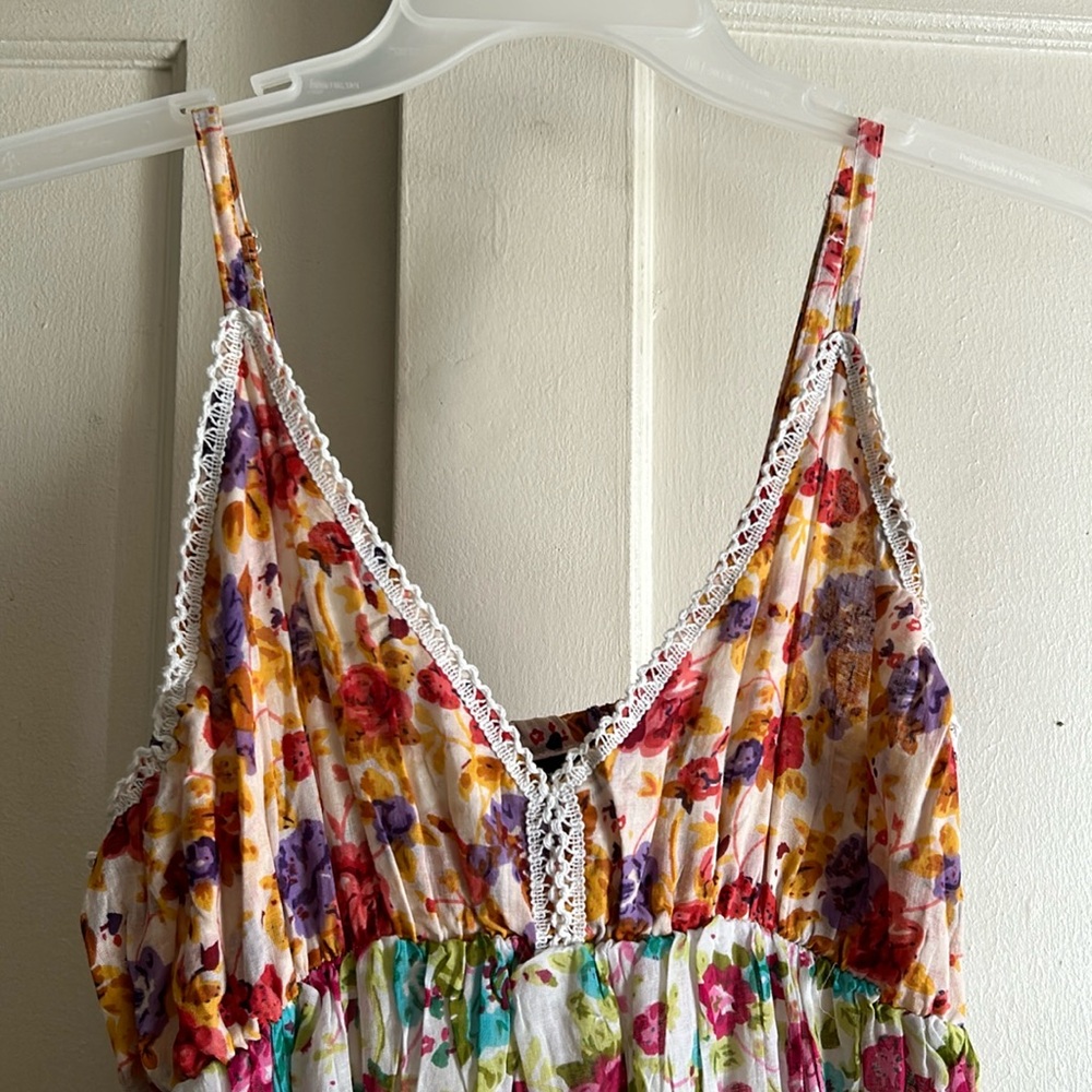 NWT Jackpot Strappy Dress multi print floral flowy boho dress Ragstock